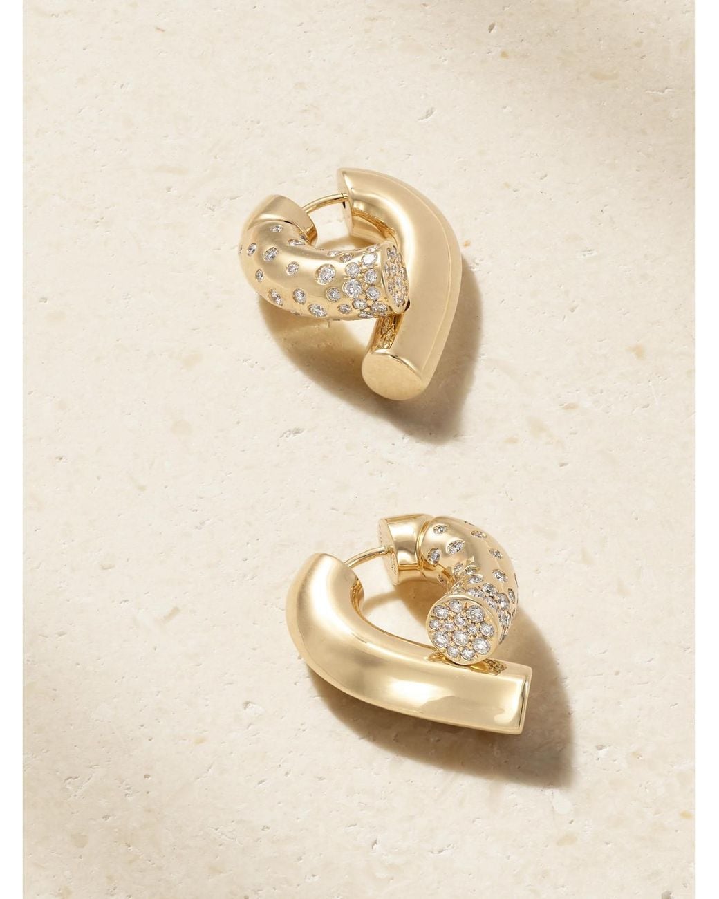 Tabayer Natural Oera 18-Karat Diamond Earrings
