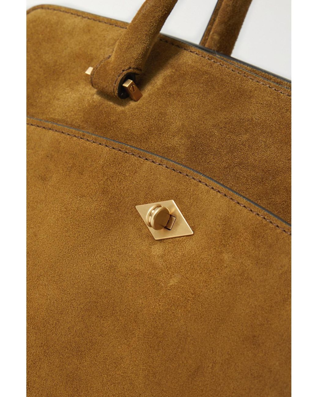 Metier Brown Private Eye Slim Suede Tote