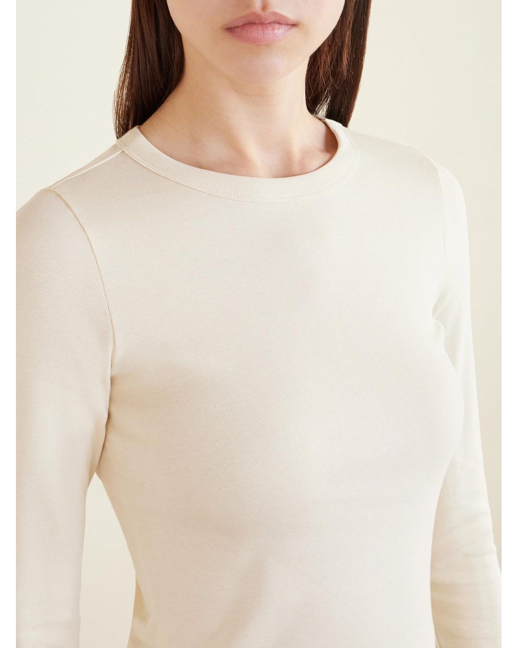 Flore Flore White Max Organic Cotton-Jersey T-Shirt