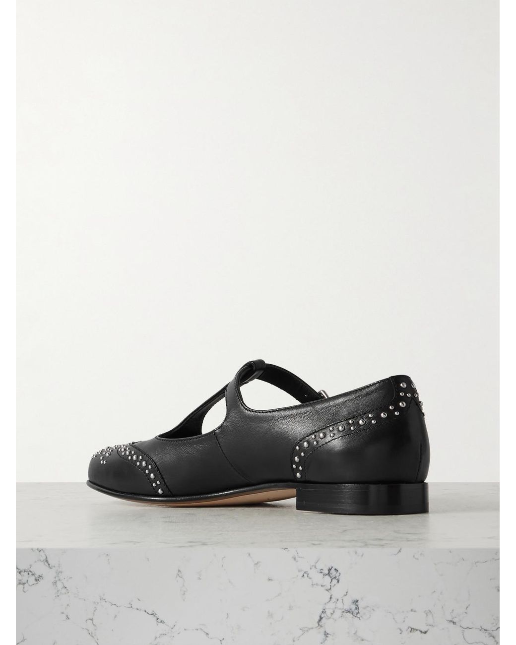 Church's Black Opal Studded Leather Mary Jane Brogues