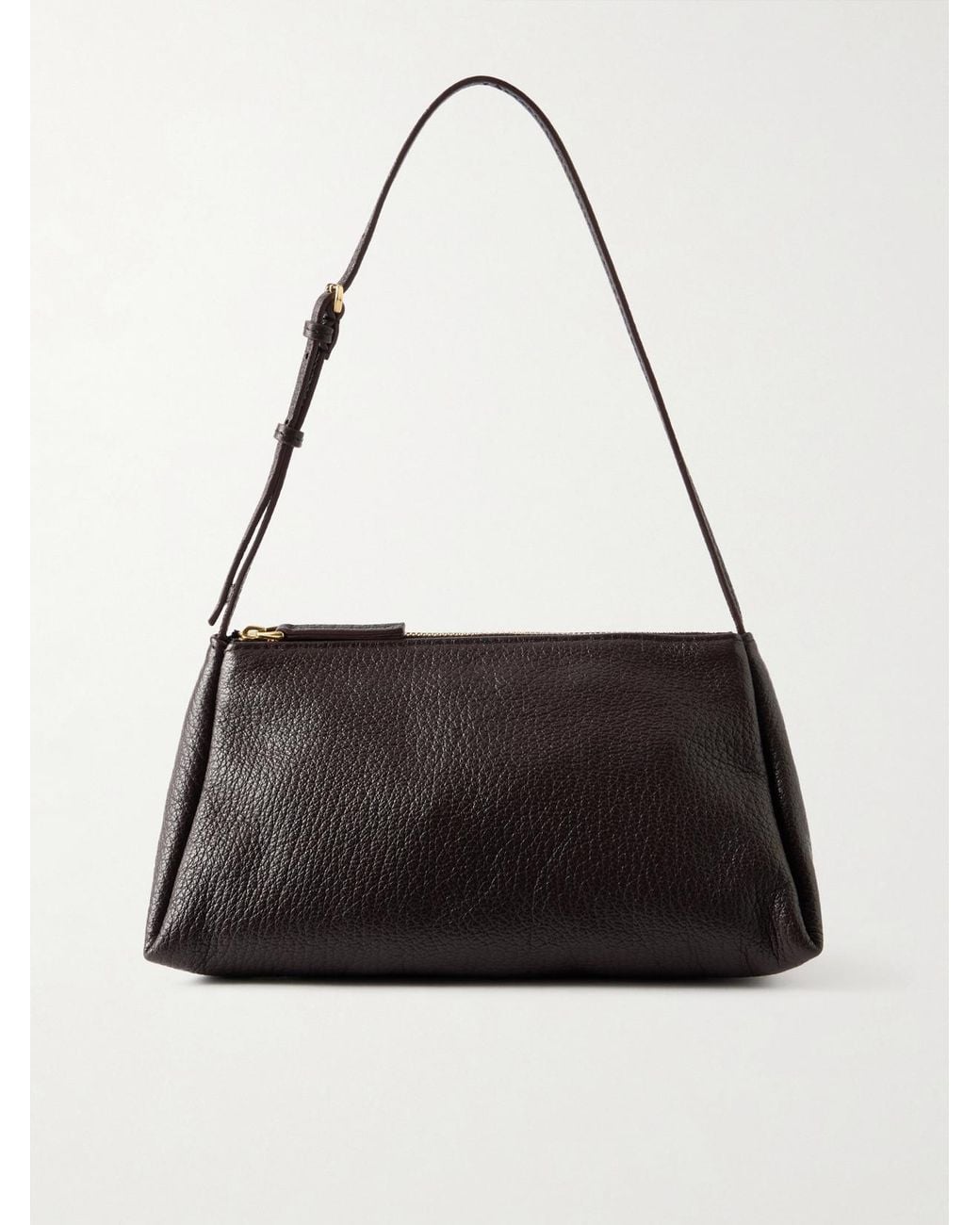 Calvin Klein Black Aurelis Textured-Leather Shoulder Bag