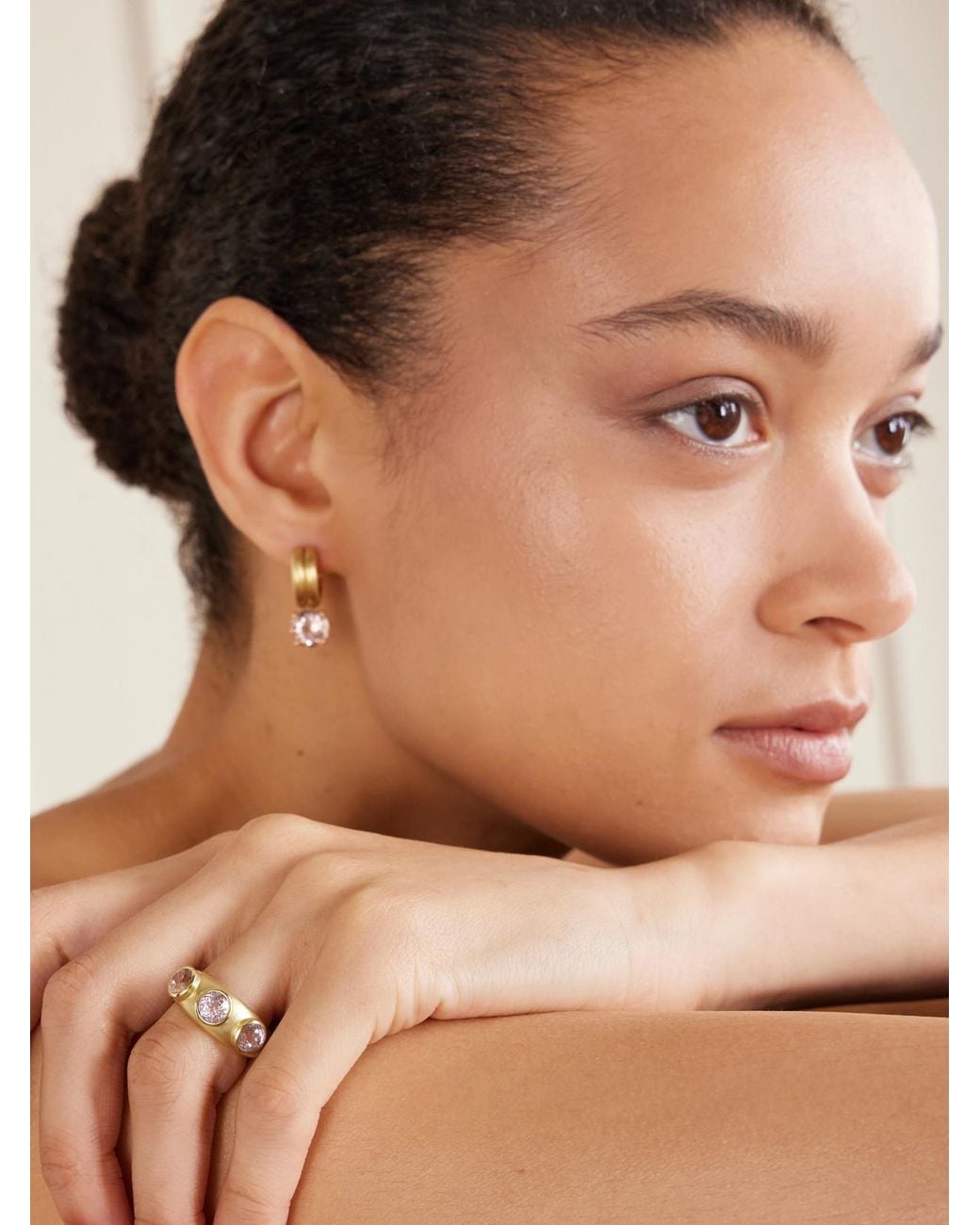 Irene Neuwirth Natural 18-Karat And Kunzite Ring