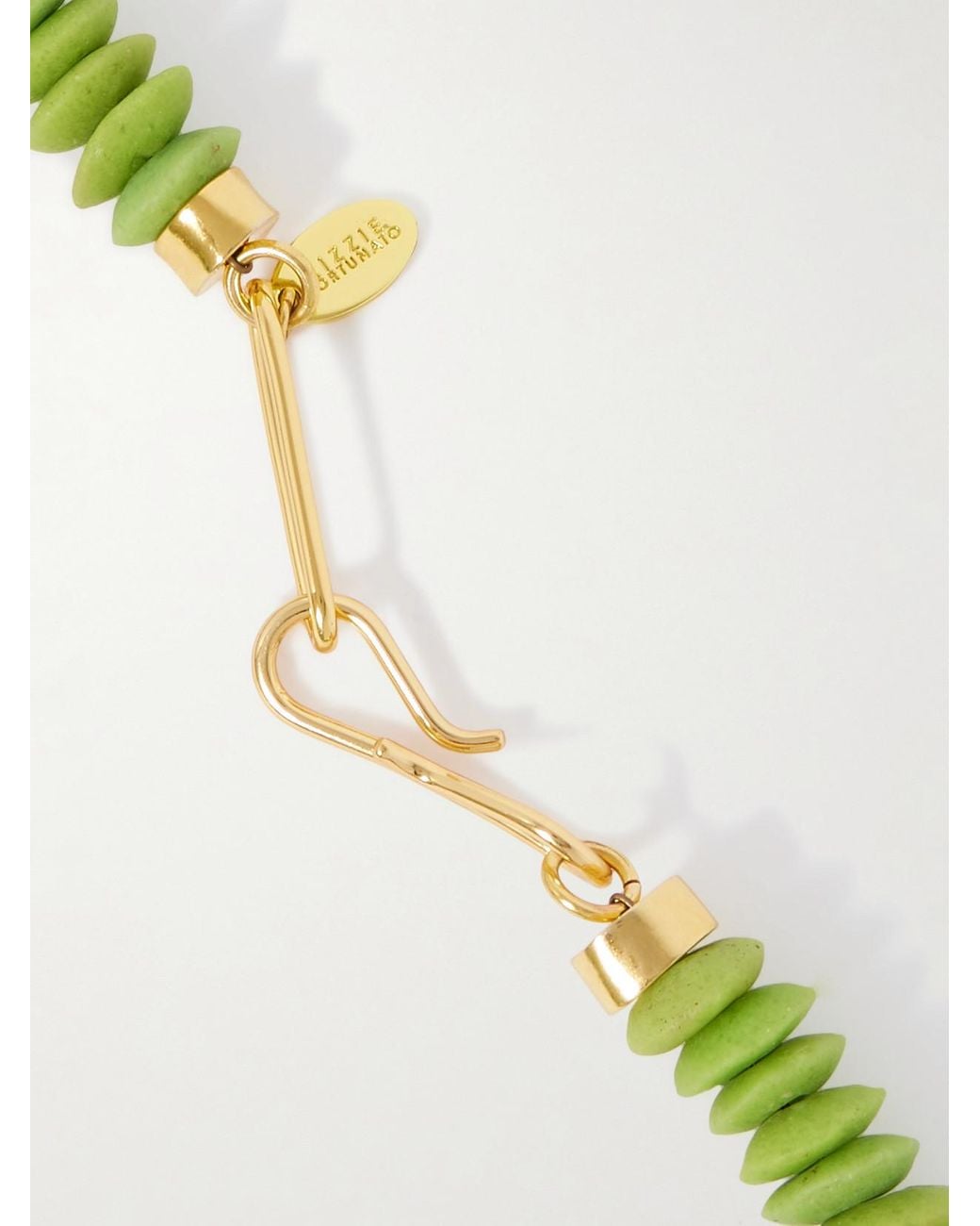 Lizzie Fortunato Green Laguna-Tone Beaded Necklace