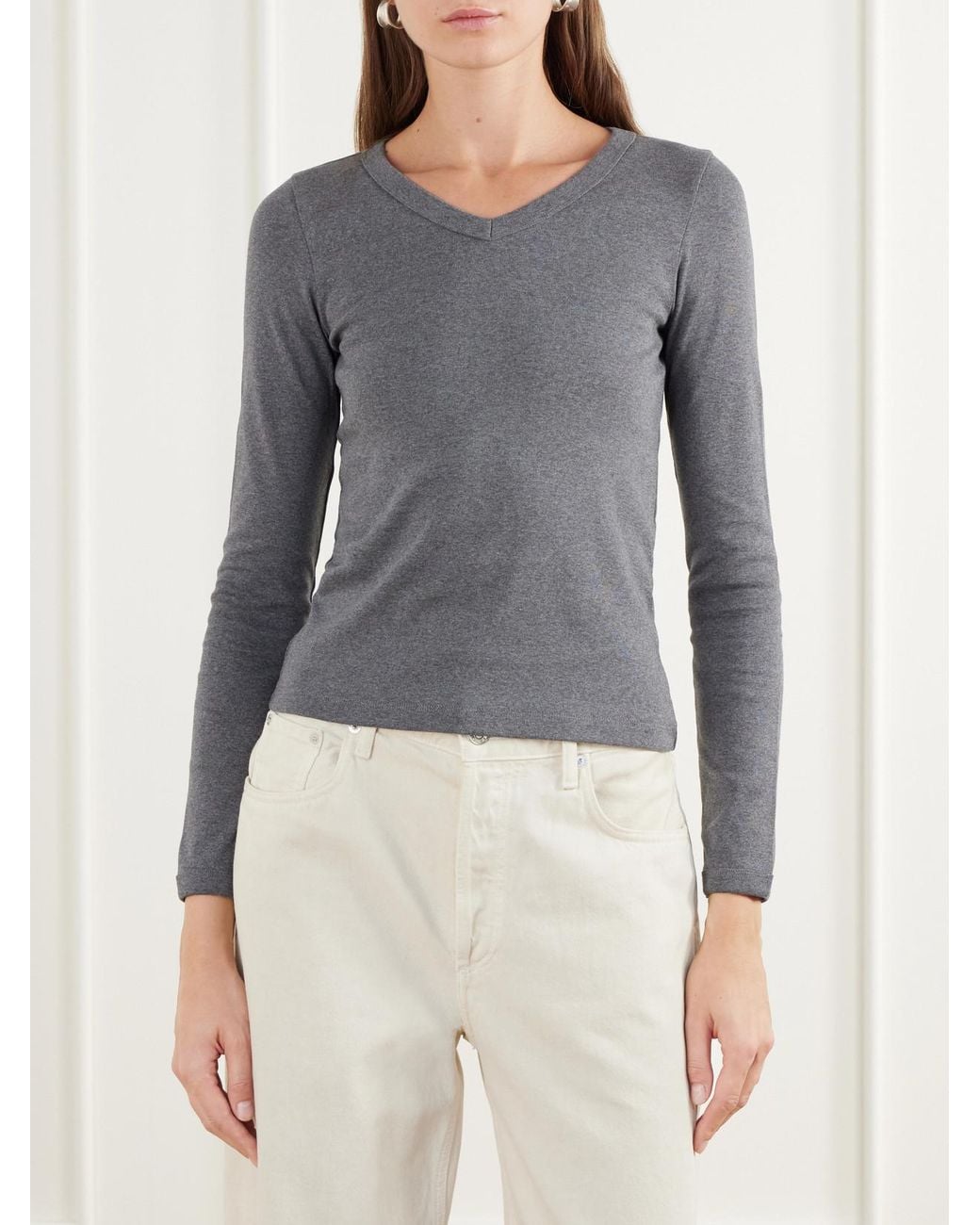 Flore Flore Gray Jill Organic Cotton-Jersey T-Shirt