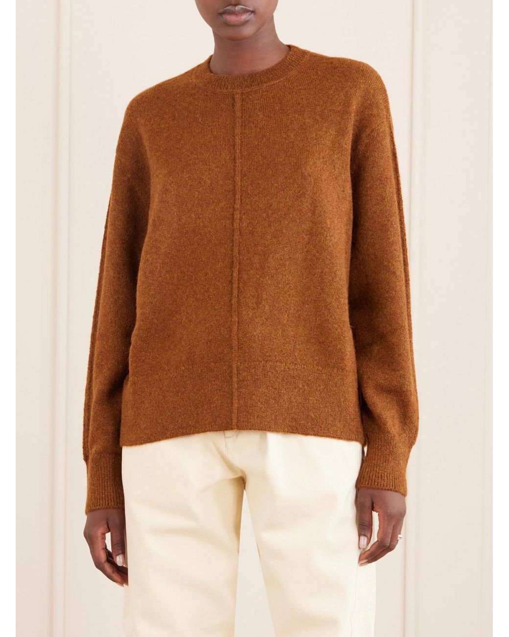 Isabel Marant Brown Thomane Alpaca-Blend Sweater