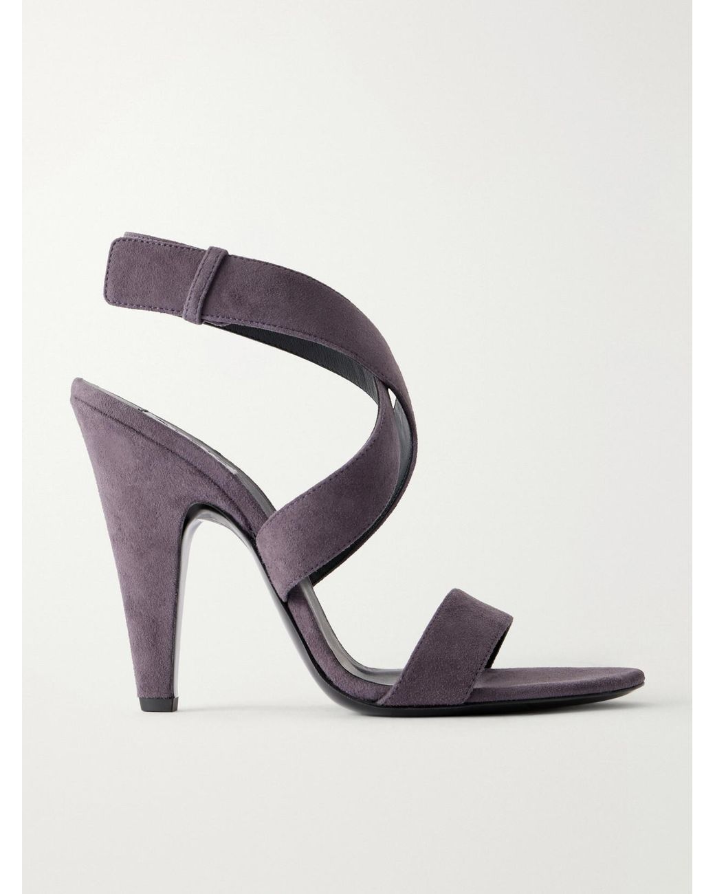 Alaïa Purple Cone 110 Suede Sandals