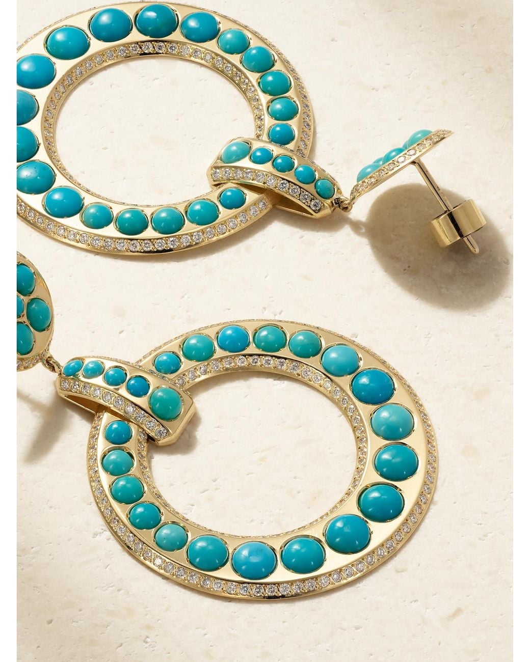 Ileana Makri Blue 18-Karat Diamond And Earrings