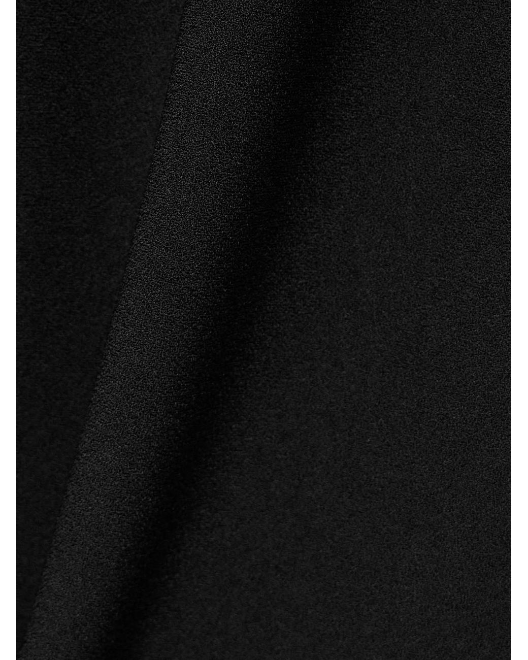 Roksanda Black Amel Two-Tone Crepe Midi Skirt