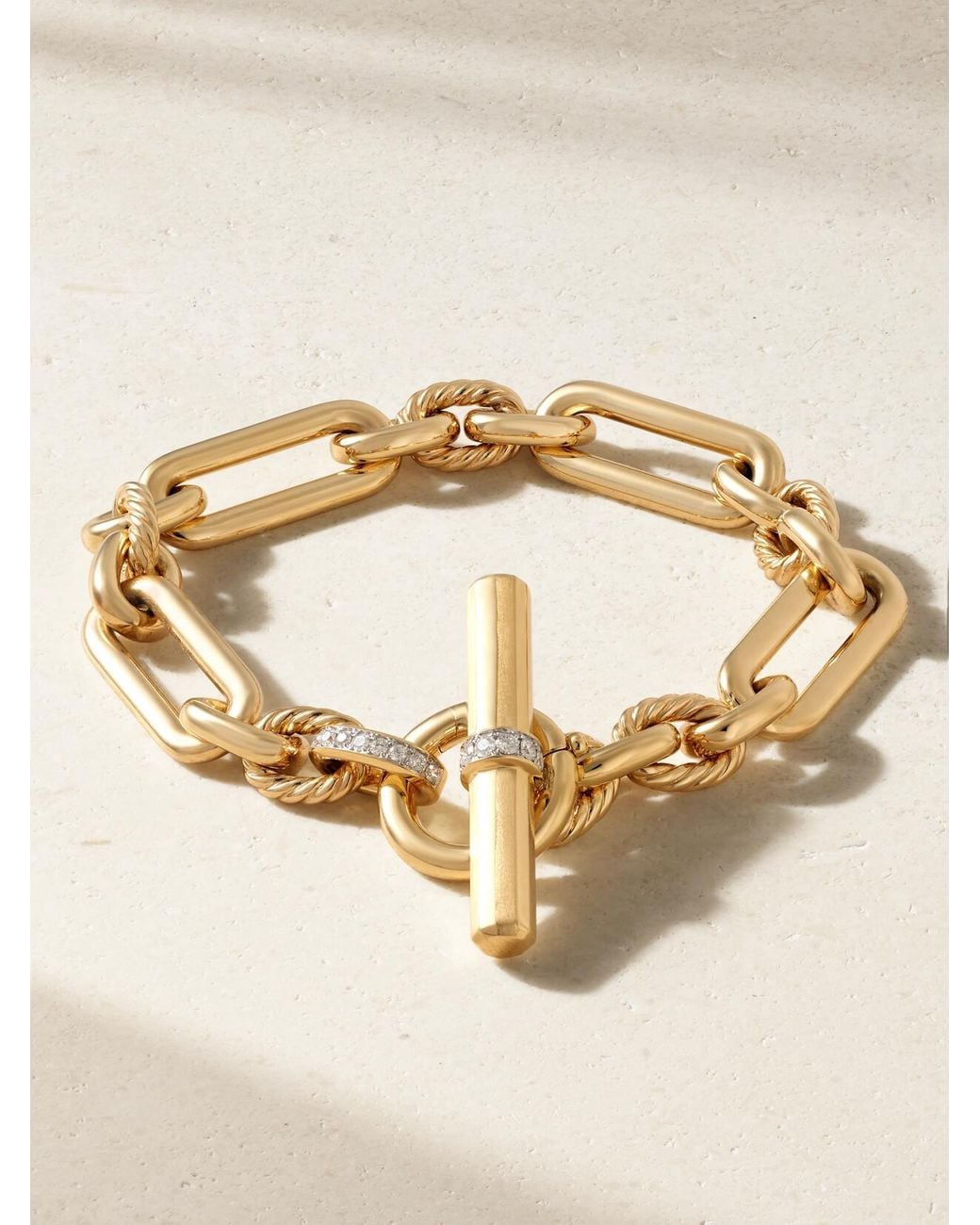 David Yurman Natural Lexington 18-Karat Diamond Bracelet