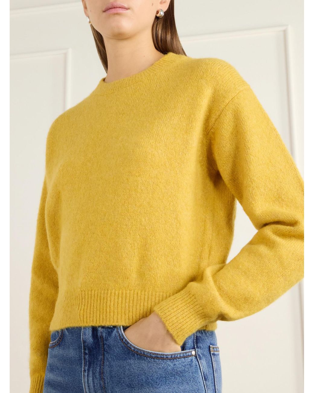 OSSOU Yellow Ada Knitted Sweater