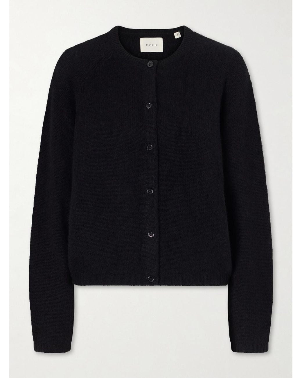 Doen Black Peroline Cashmere Cardigan