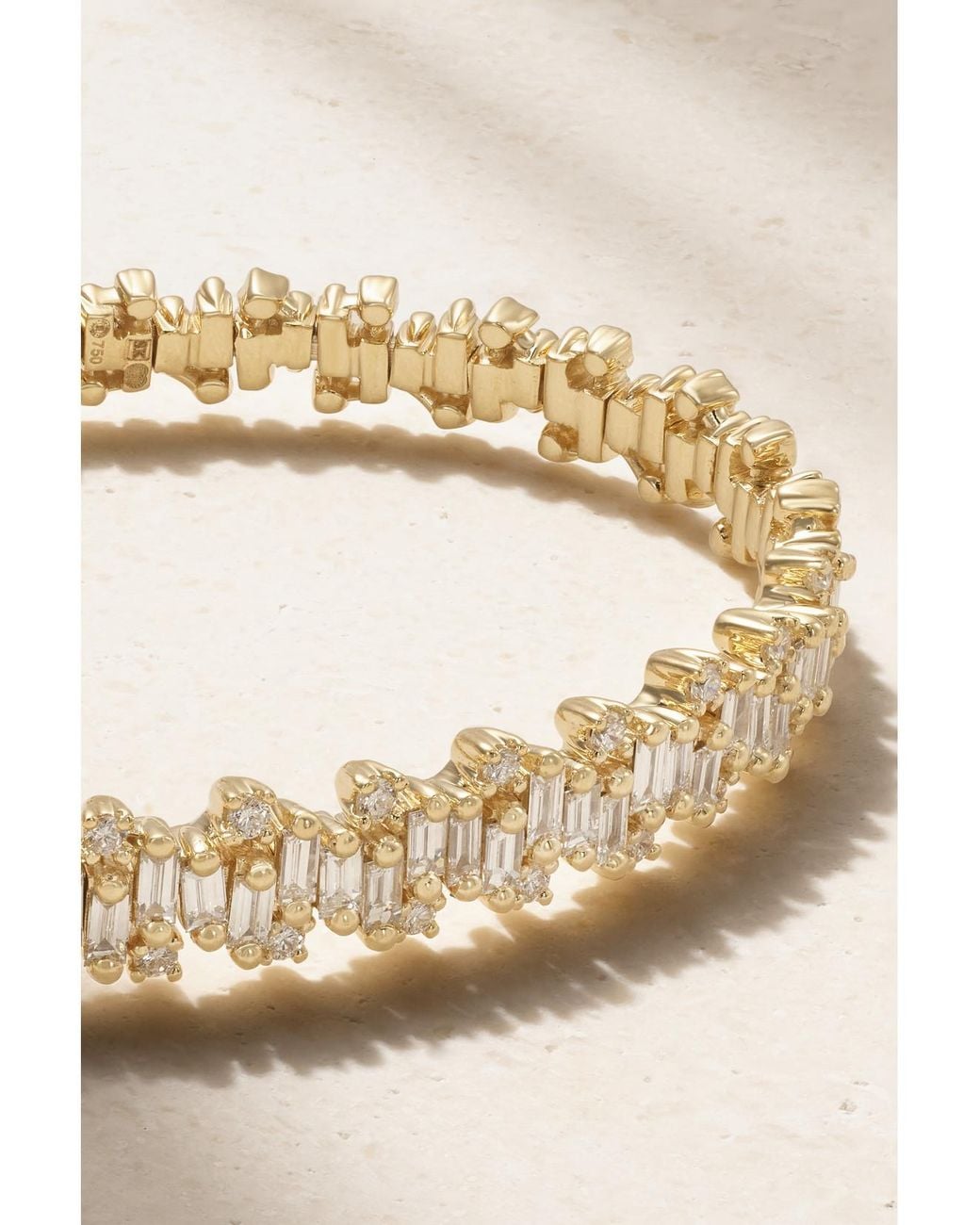 Suzanne Kalan Natural Shimmer 18-Karat Diamond Bracelet