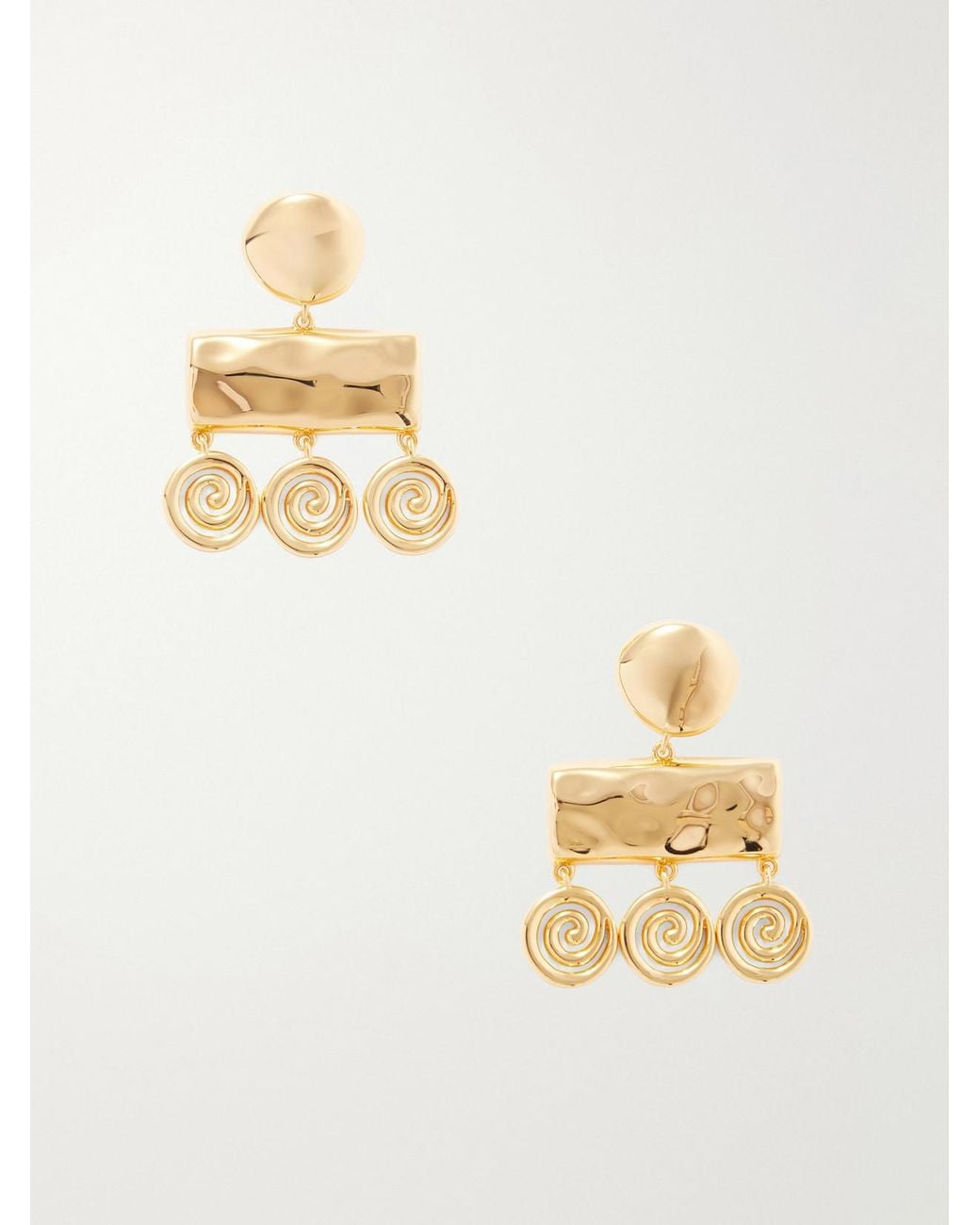 DEHANCHE Metallic Koru-Toned Earrings
