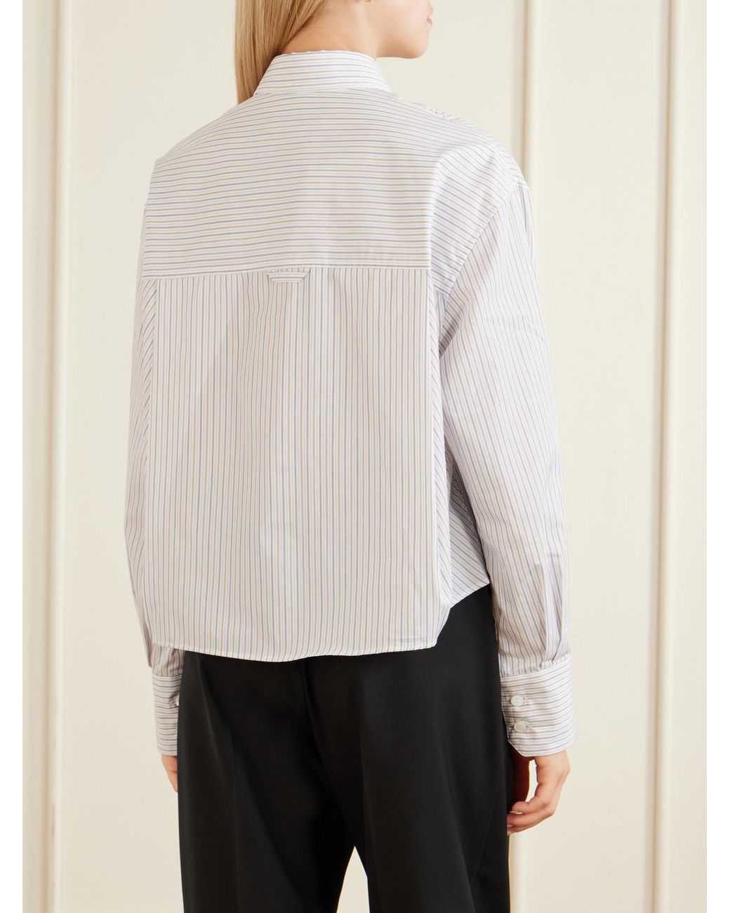 Maria McManus White Striped Organic Cotton Shirt