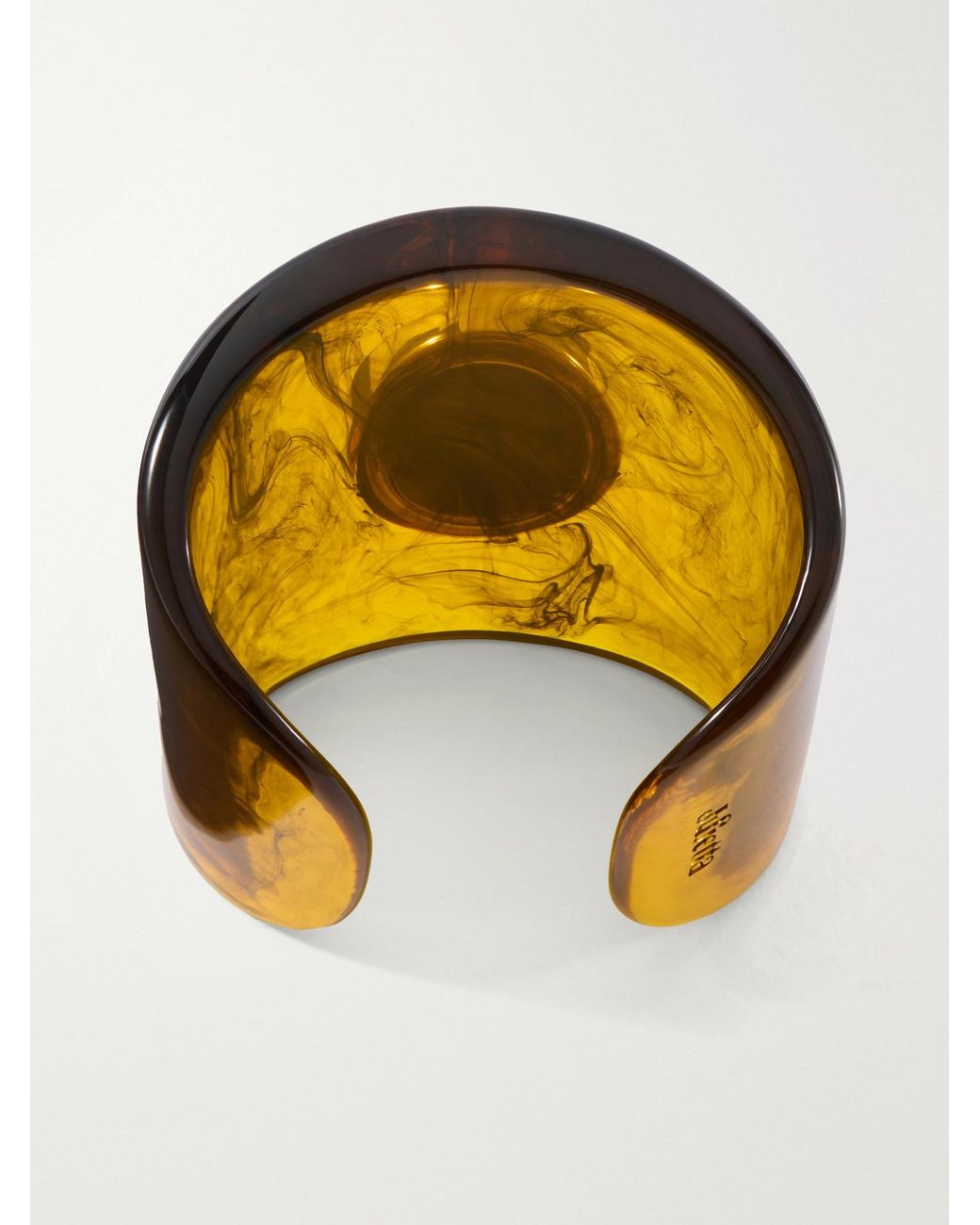 Julietta Metallic Nera Rhodium-Plated, Onyx And Resin Cuff