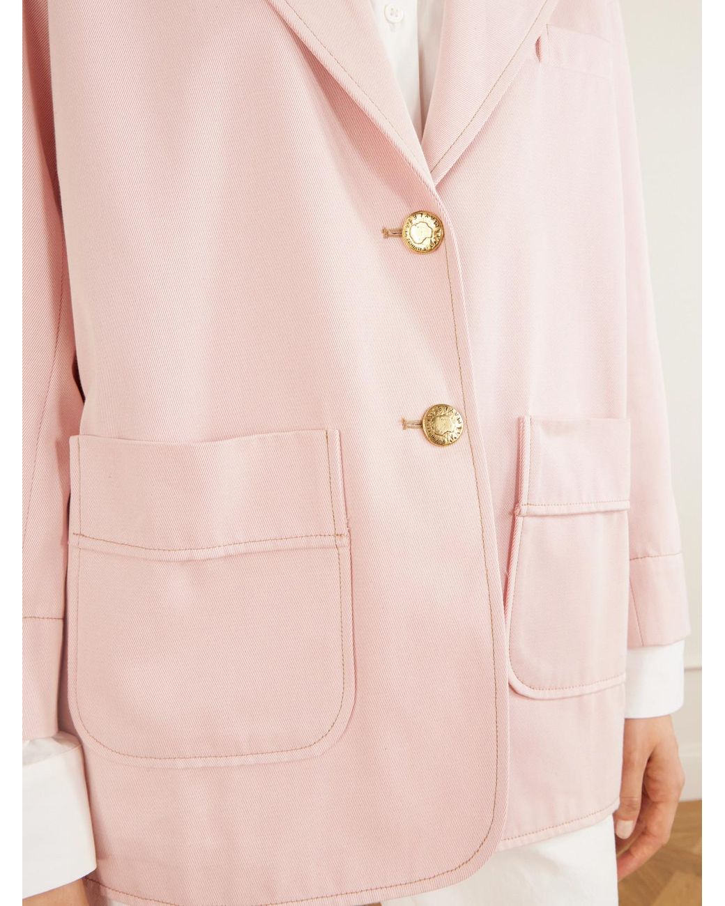 Maison Mayle Pink James Cotton Twill Jacket