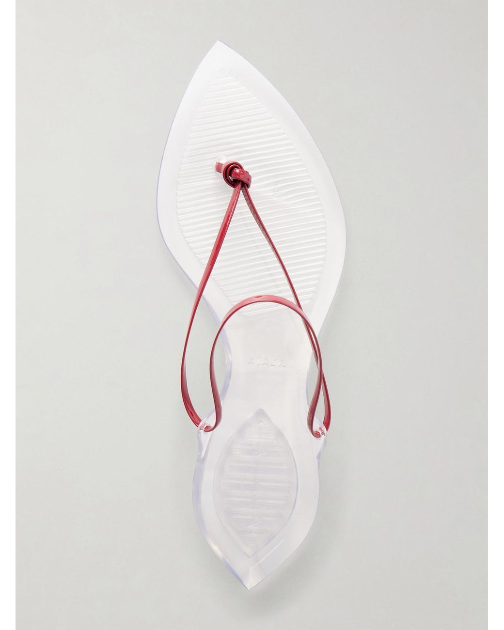 Alaïa Red Invisible Jelly Sandals