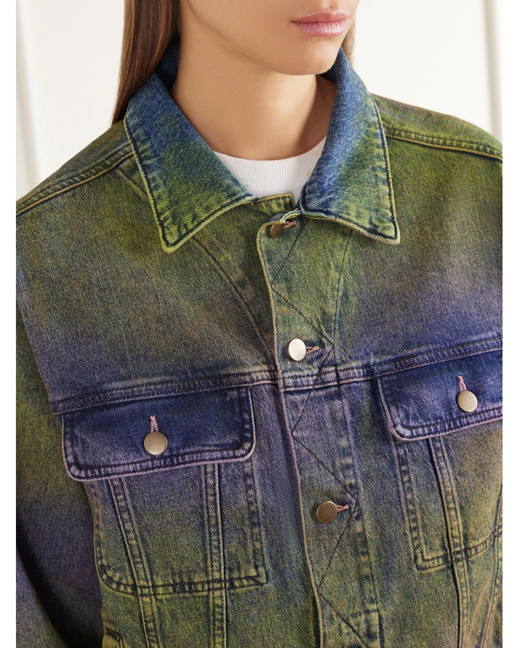 Sanderlak Green Ombré Denim Jacket