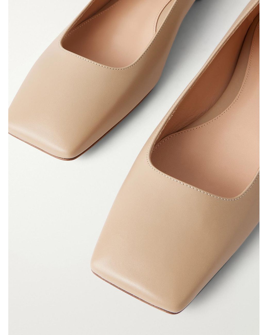 Gianvito Rossi Natural Leather Ballet Flats