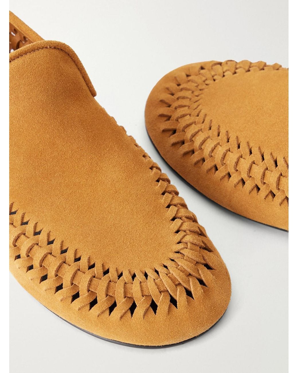 Proenza Schouler Brown Whip Suede Loafers