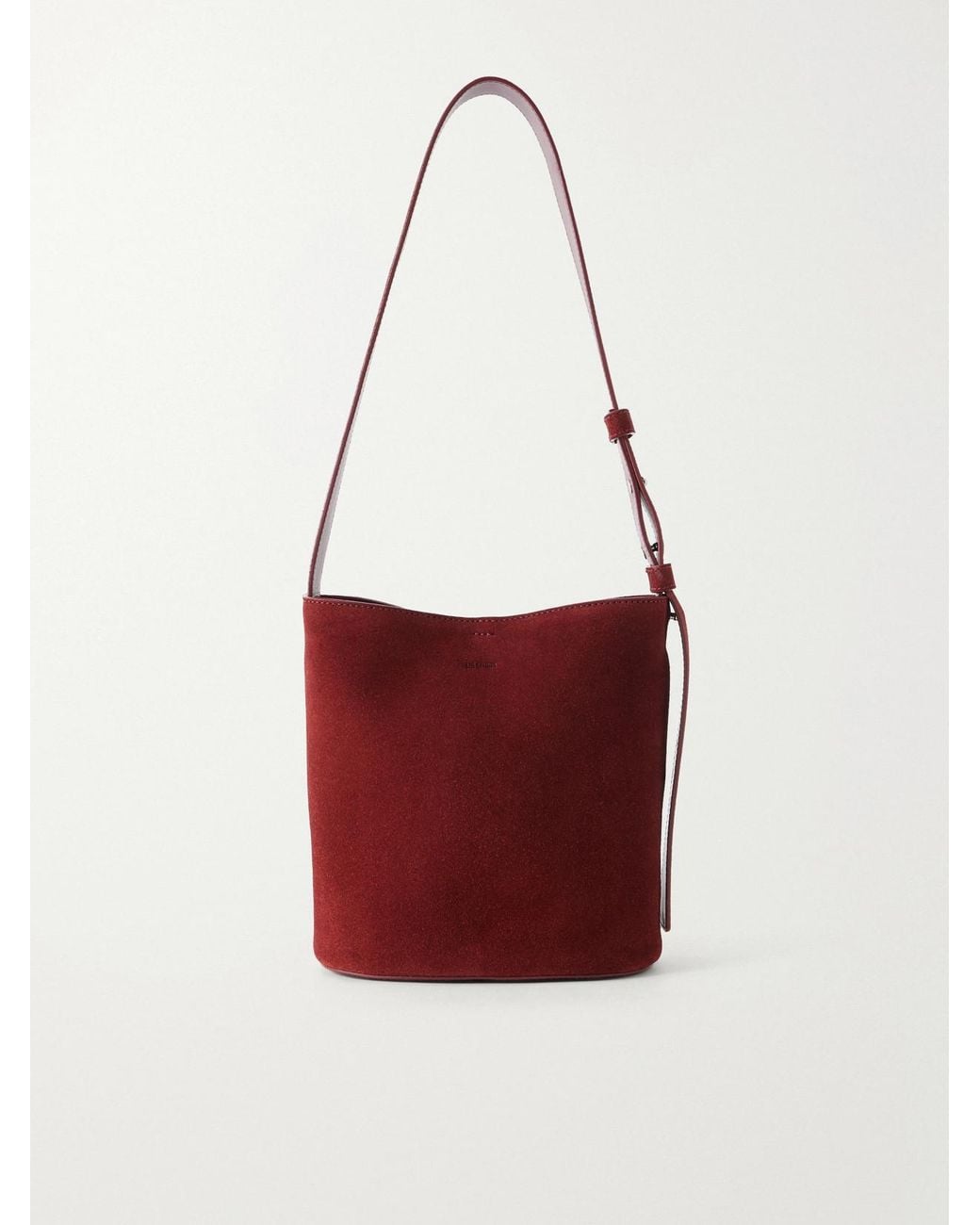 LIE STUDIO Red Paula Suede Tote