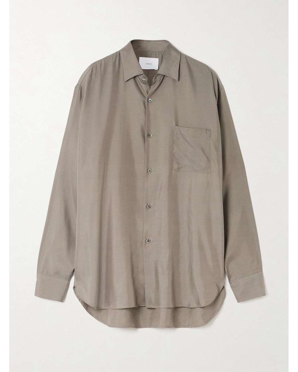 Ssstein Gray Twill Shirt