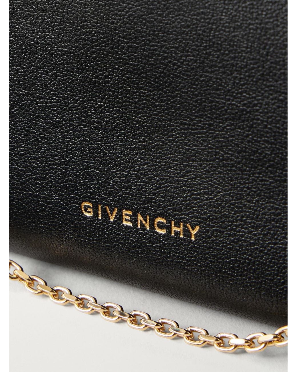 Givenchy Black Voyou Leather Clutch