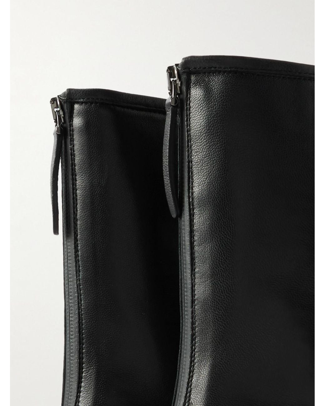 LEGRES Black 08 Leather Ankle Boots