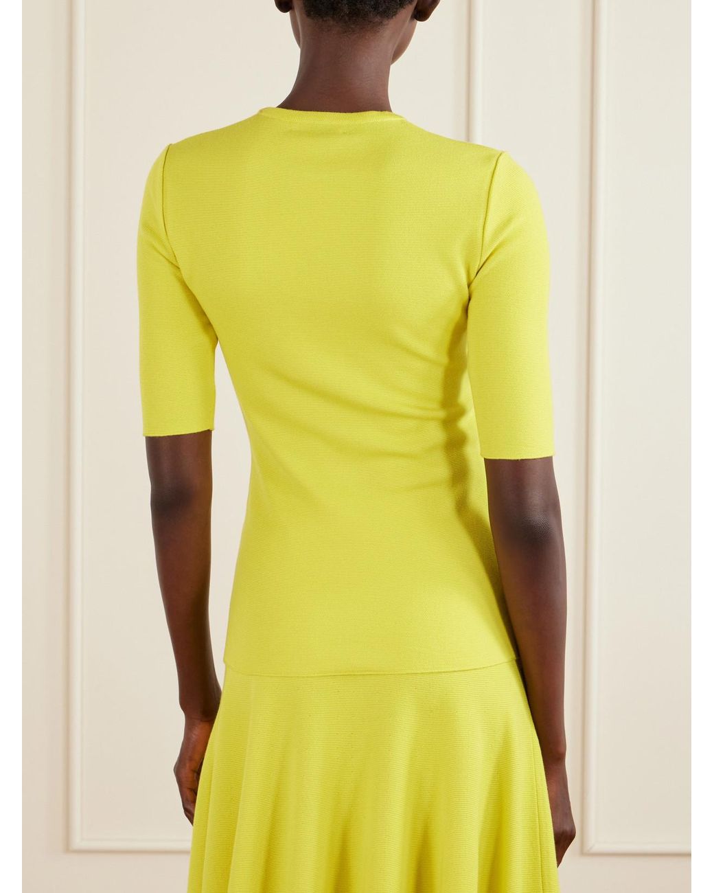 Gabriela Hearst Yellow Axis Wool Knitwear