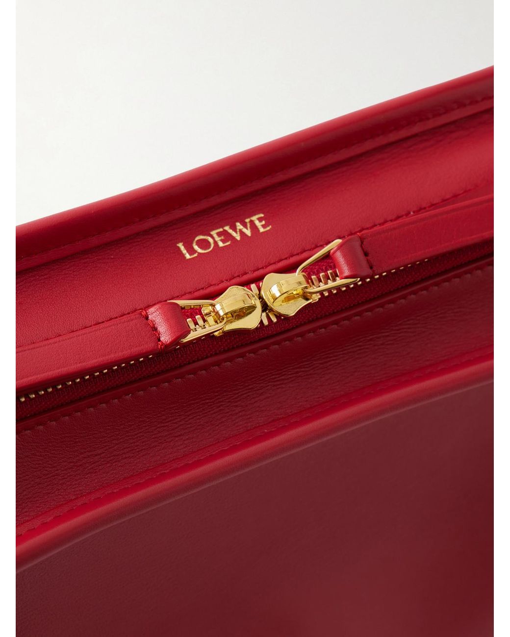 Loewe Red Amazona 180 Small Leather Top-Handle Bag