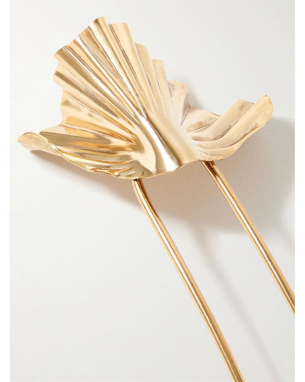 Jennifer Behr White Danu-Plated Hair Slide