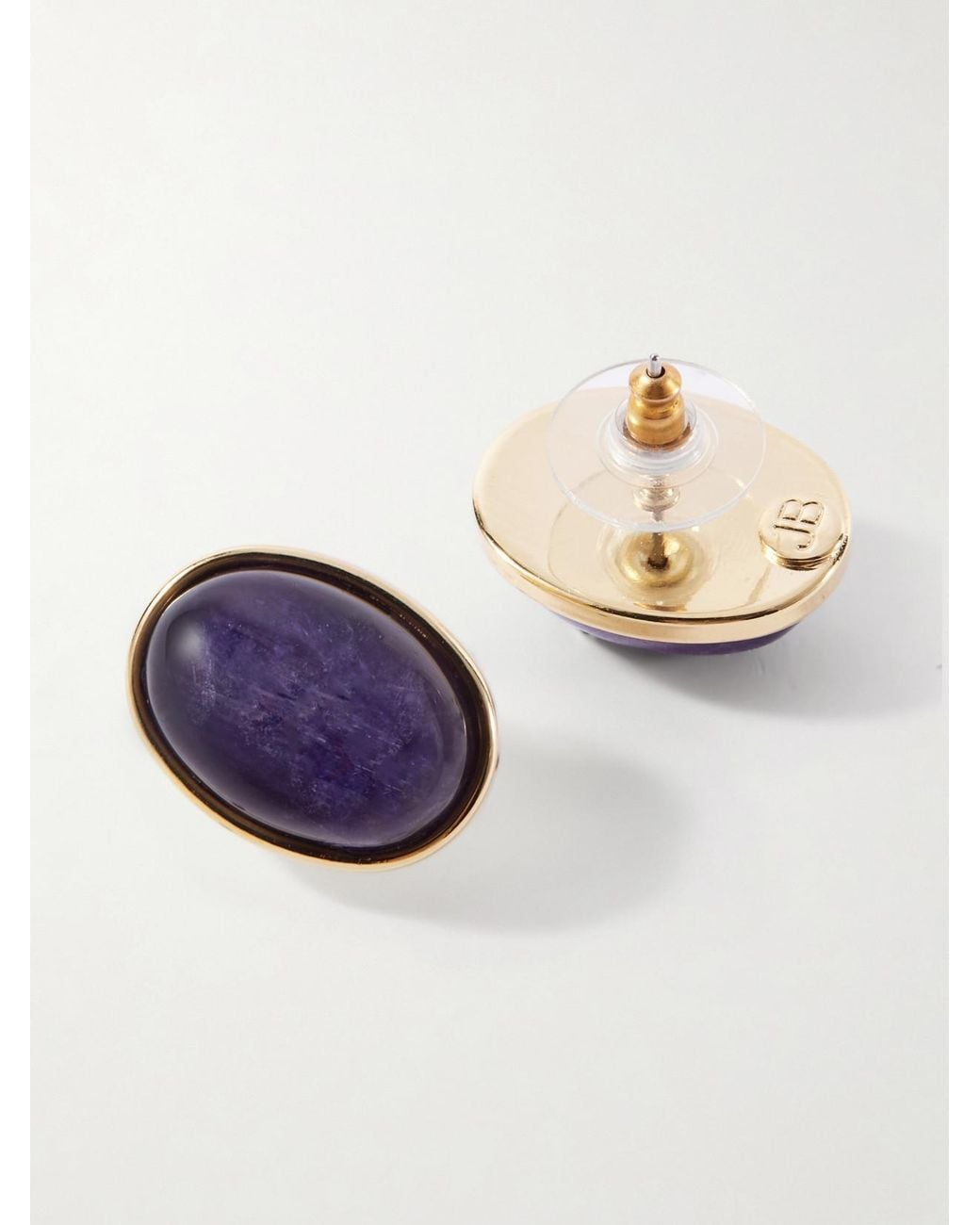 Jennifer Behr Purple Elaine-Tone Amethyst Earrings