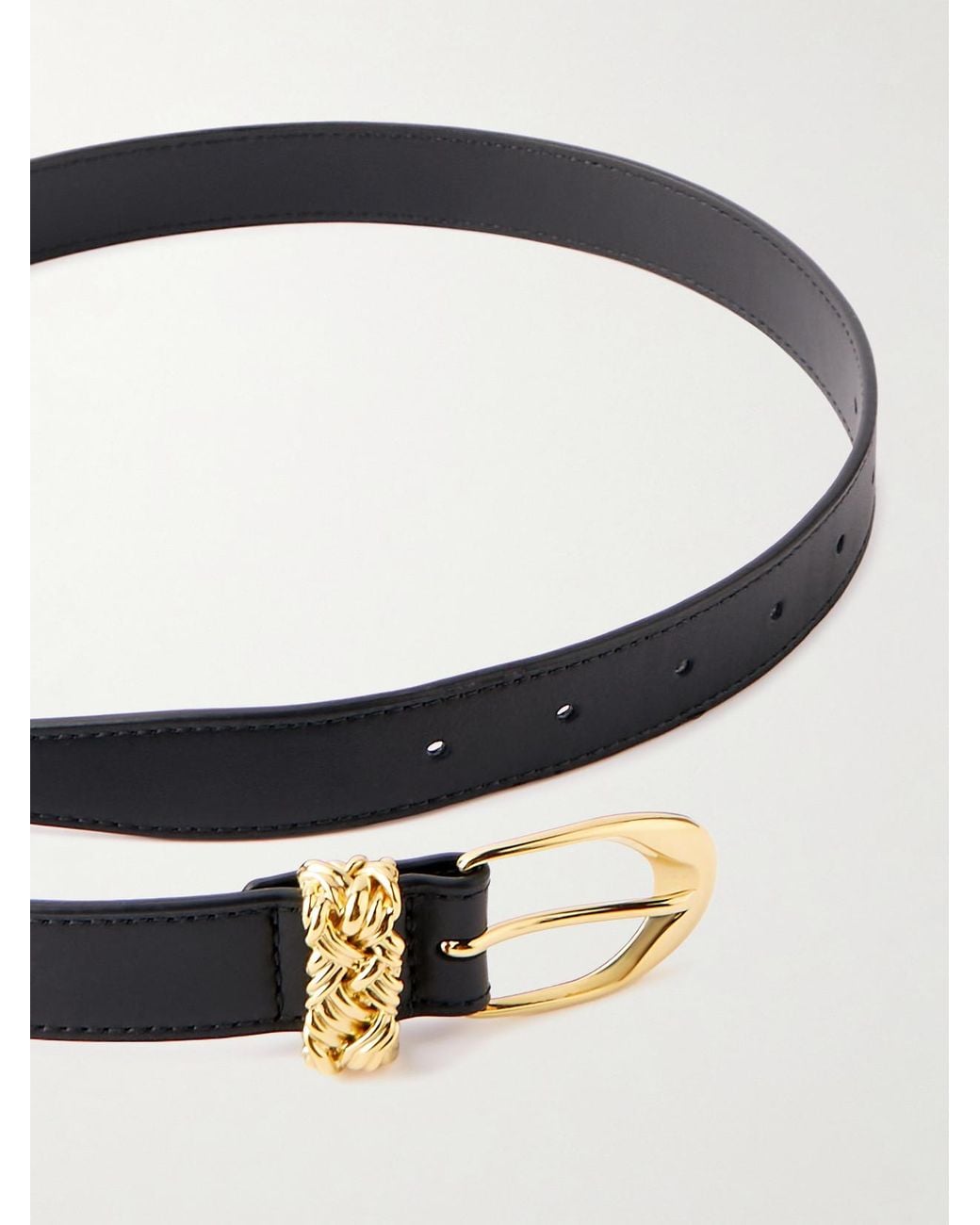 Bottega Veneta Blue Leather Belt