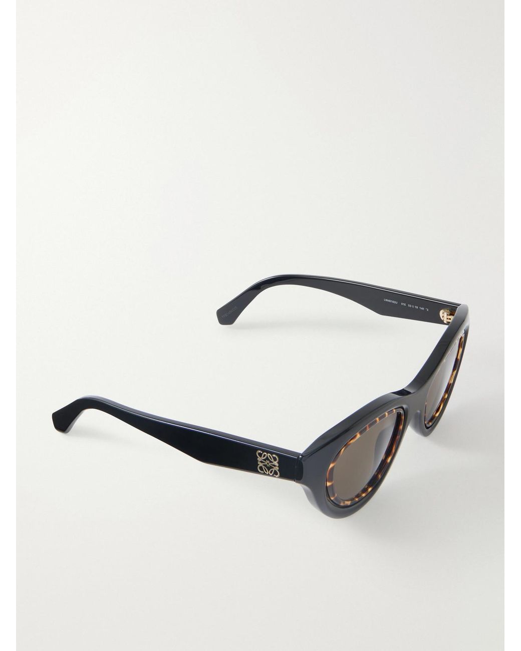 Loewe Black Anagram Cat-Eye Acetate Sunglasses