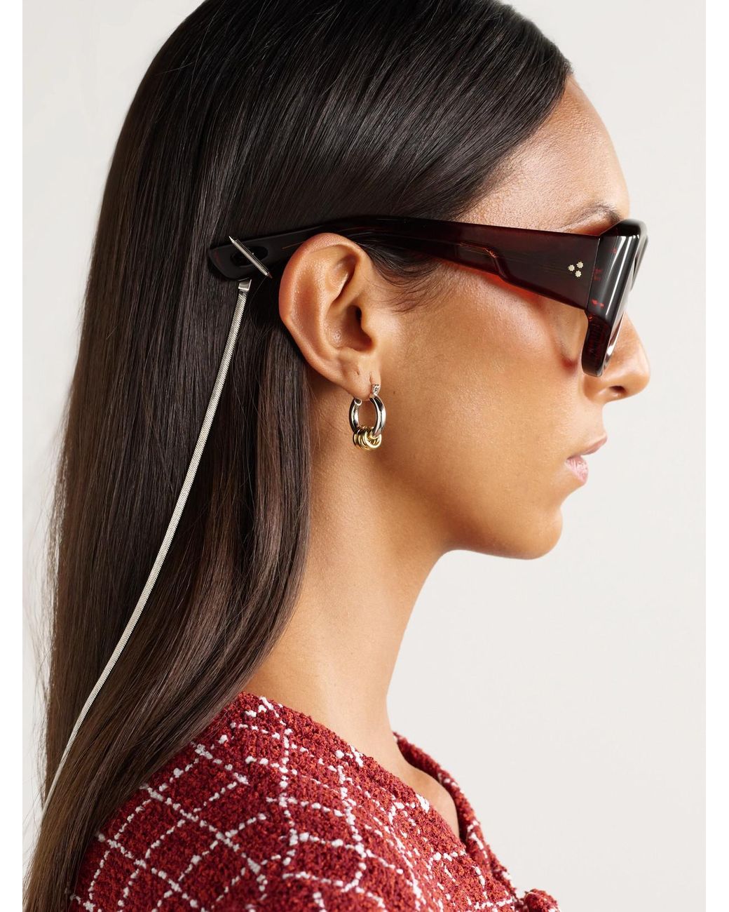 Jacques Marie Mage Brown Barclay Aviator-Style Acetate Sunglasses