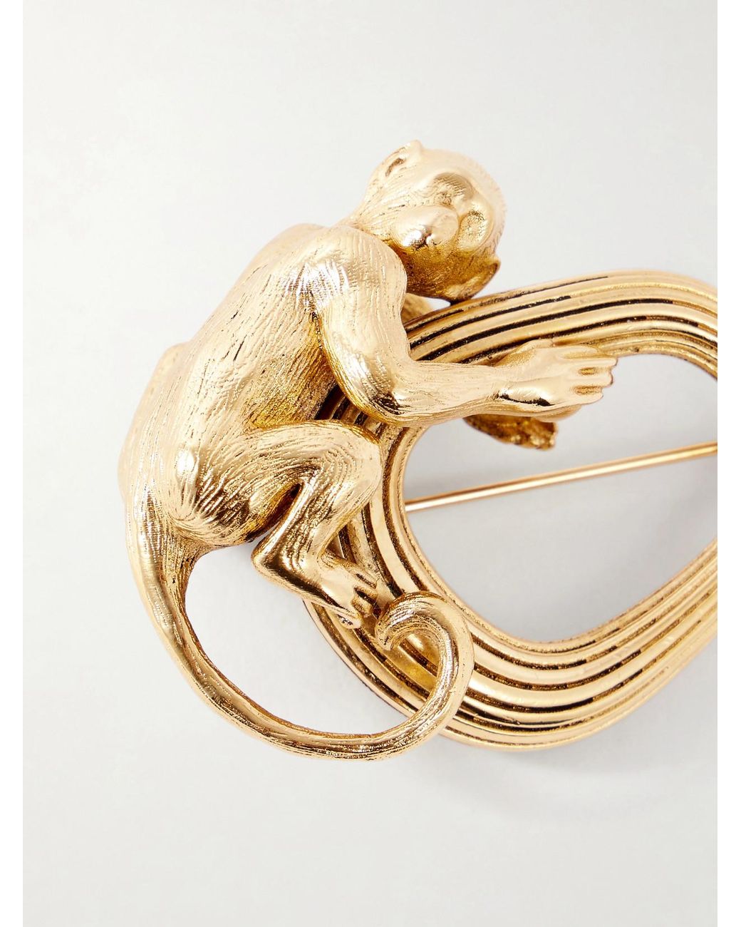 Khaite Metallic Monkey-Toned Brooch