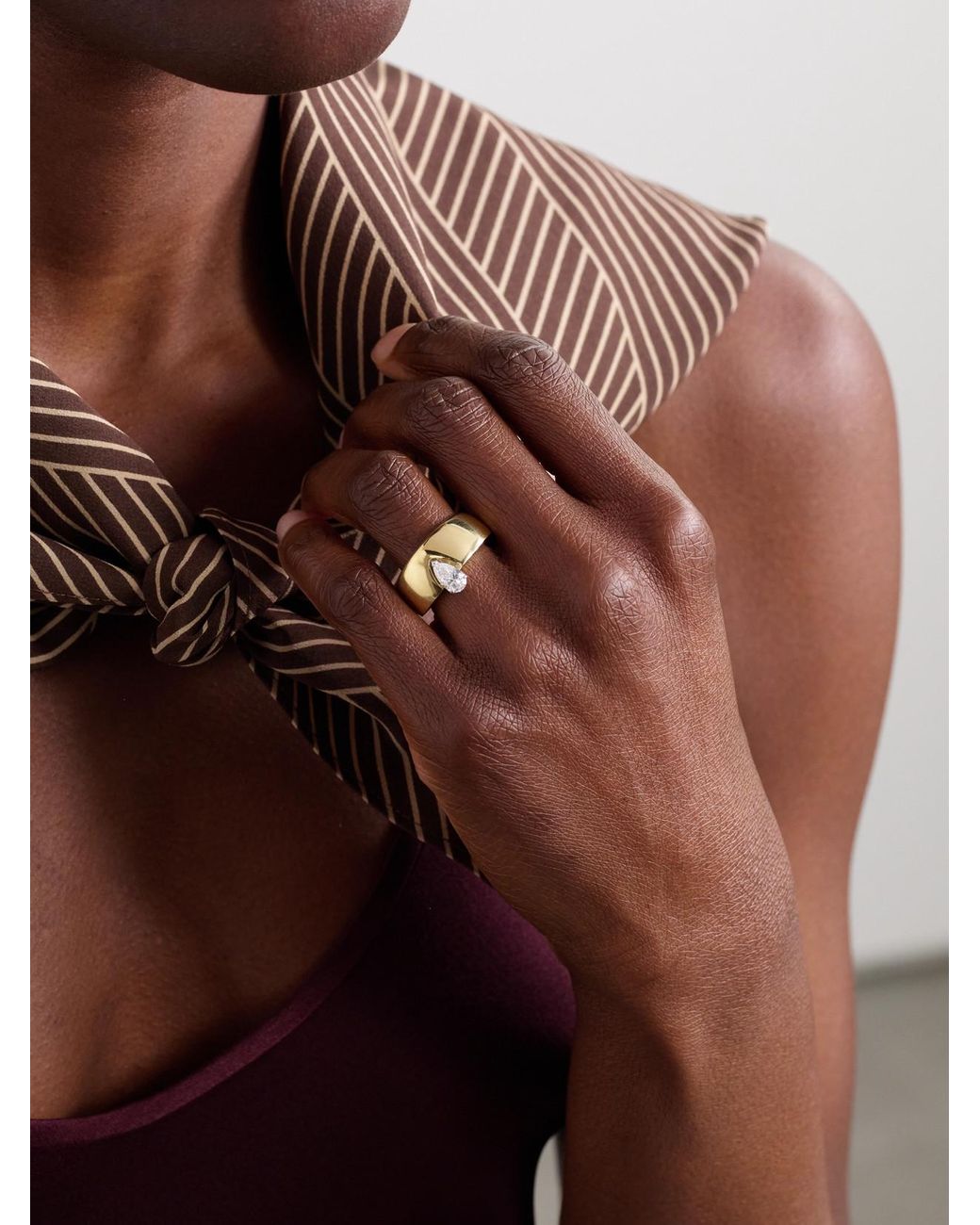 Nikos Koulis Natural 18-Karat Diamond Ring