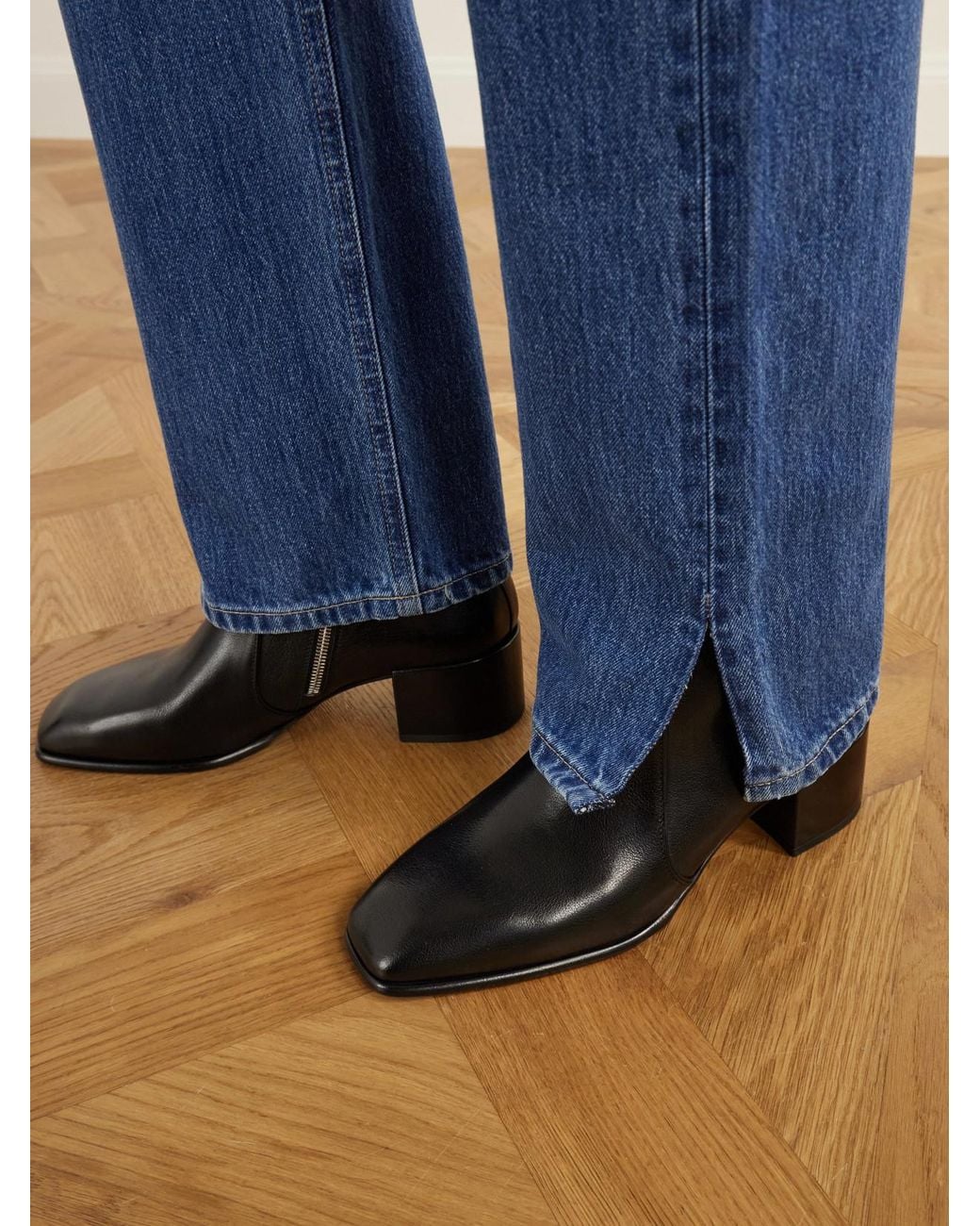 RÙADH Blue The Agnes High-Rise Straight-Leg Jeans