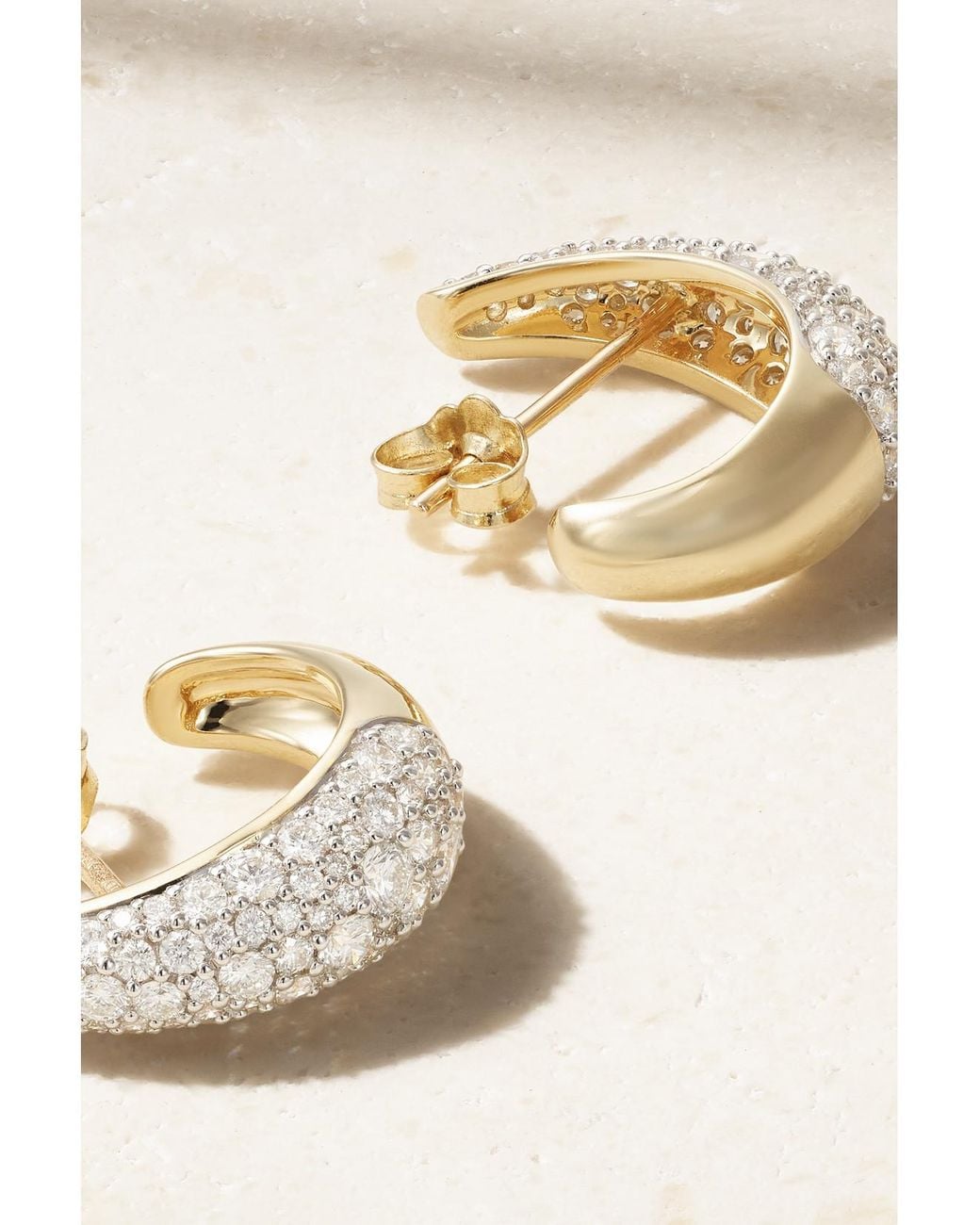 Lucy Delius Natural Signature 14-Karat Diamond Earrings