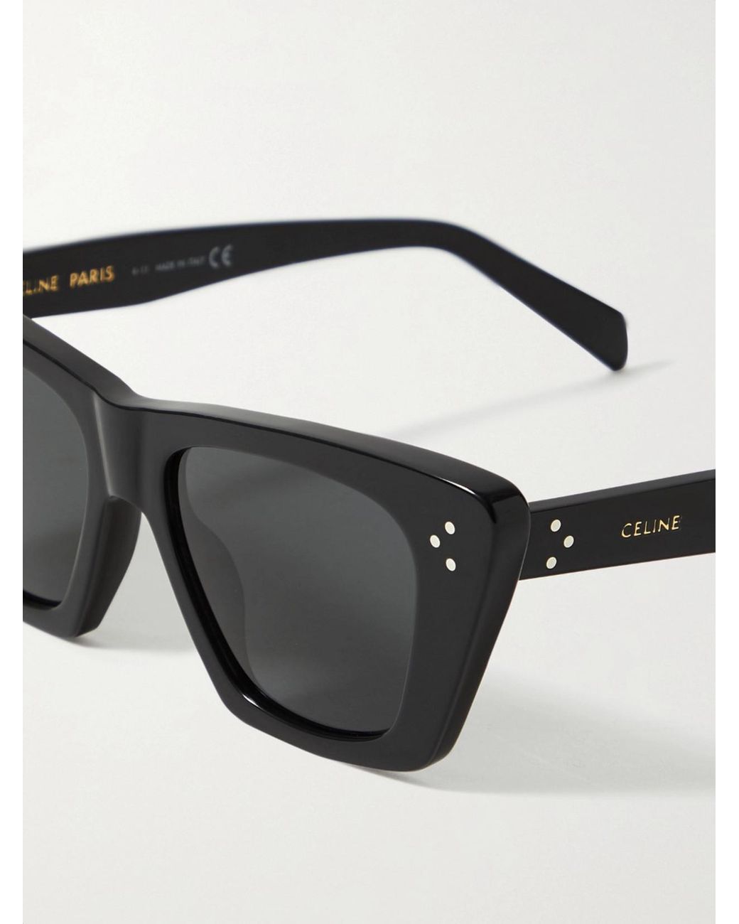 Céline Black Cat-Eye Acetate Sunglasses