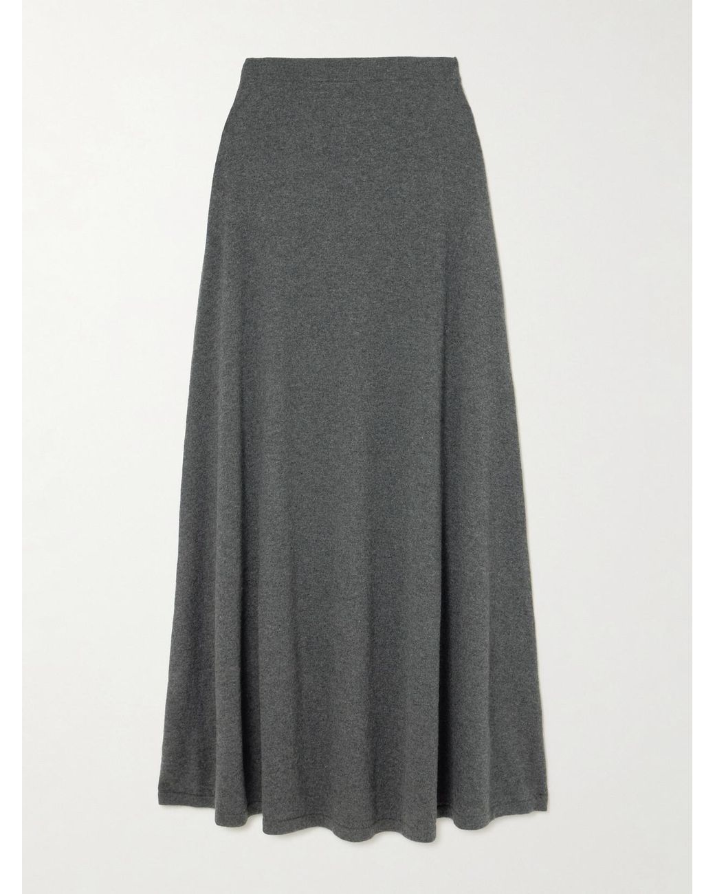 Balenciaga Gray Wool Maxi Skirt
