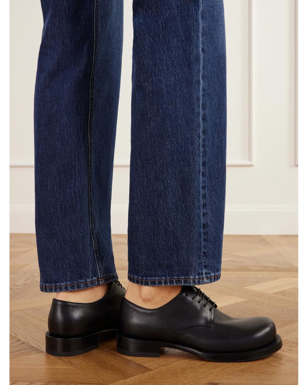 Christen Black Defender Leather Brogues