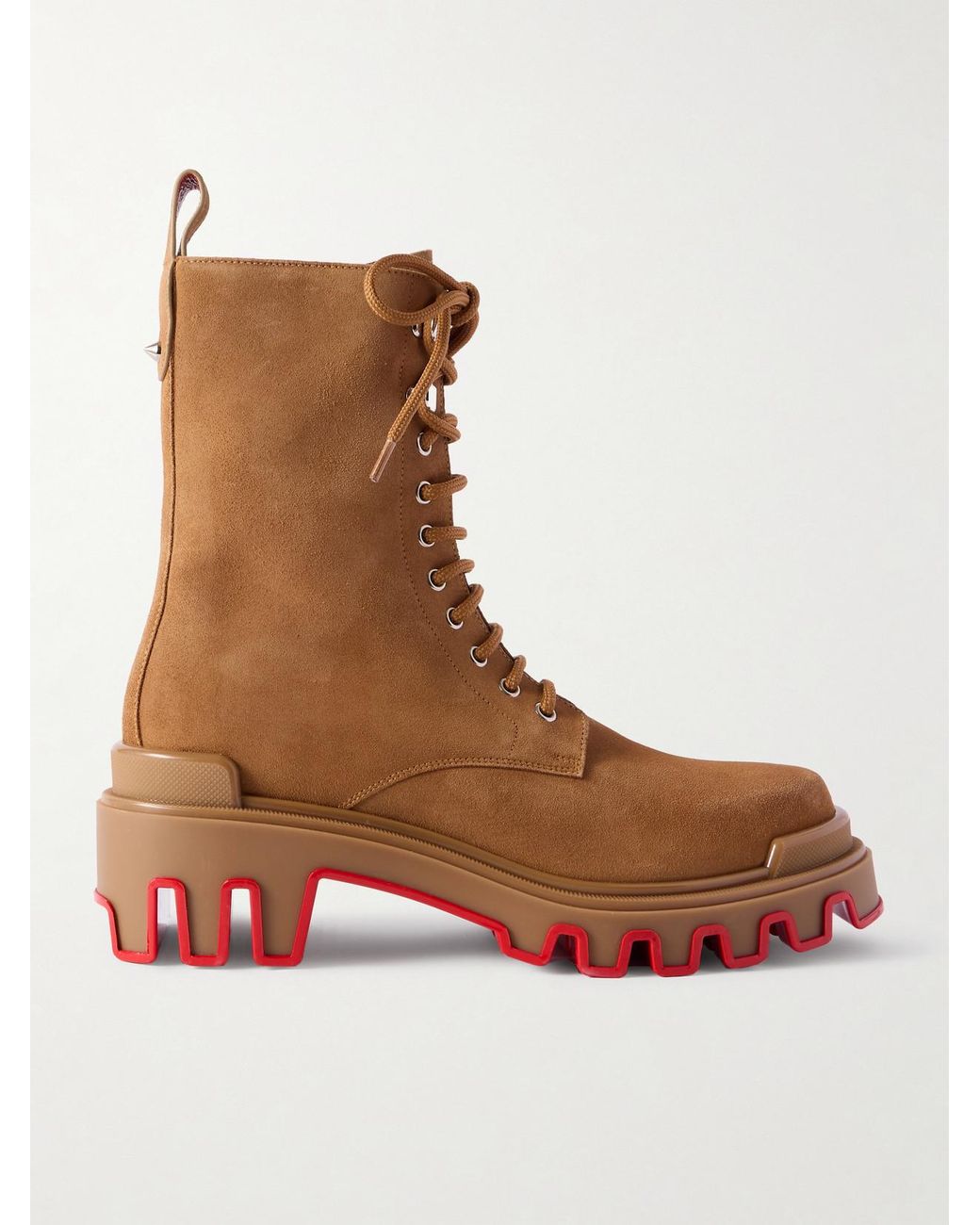 Christian Louboutin Trott Dune Boots Brown Suede Leather Size 11 New Shop Christian Louboutin: Stunning Dune Trott Alta Review  main image 3