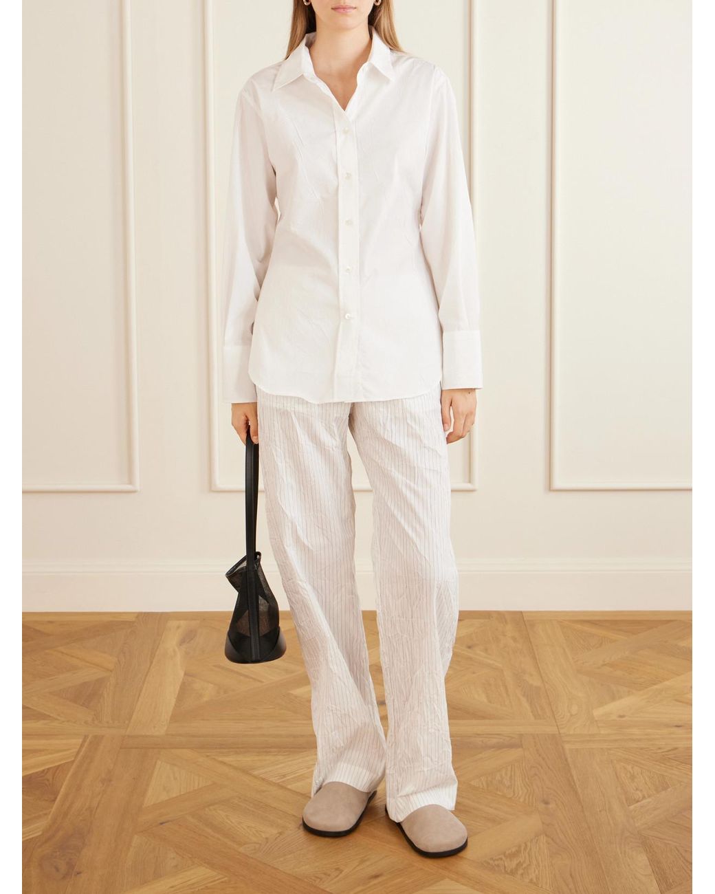 A.Emery White Lou Suede Clogs