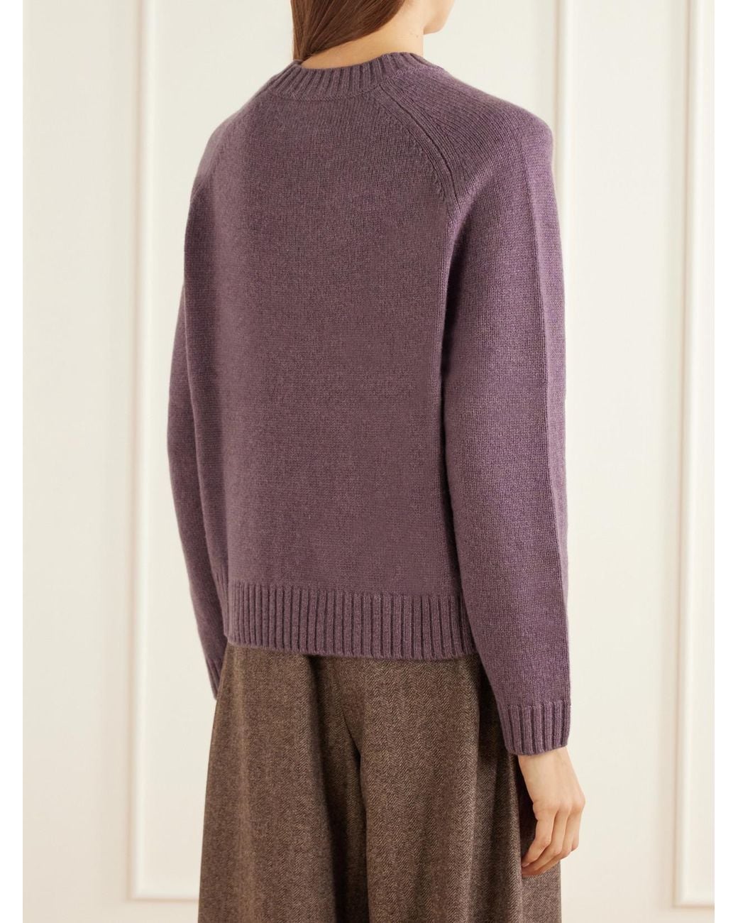 Twp Purple New Jill Cashmere Sweater