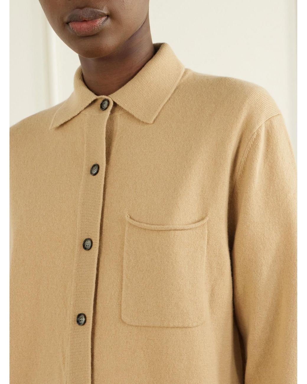 Allude Natural Cashmere Cardigan
