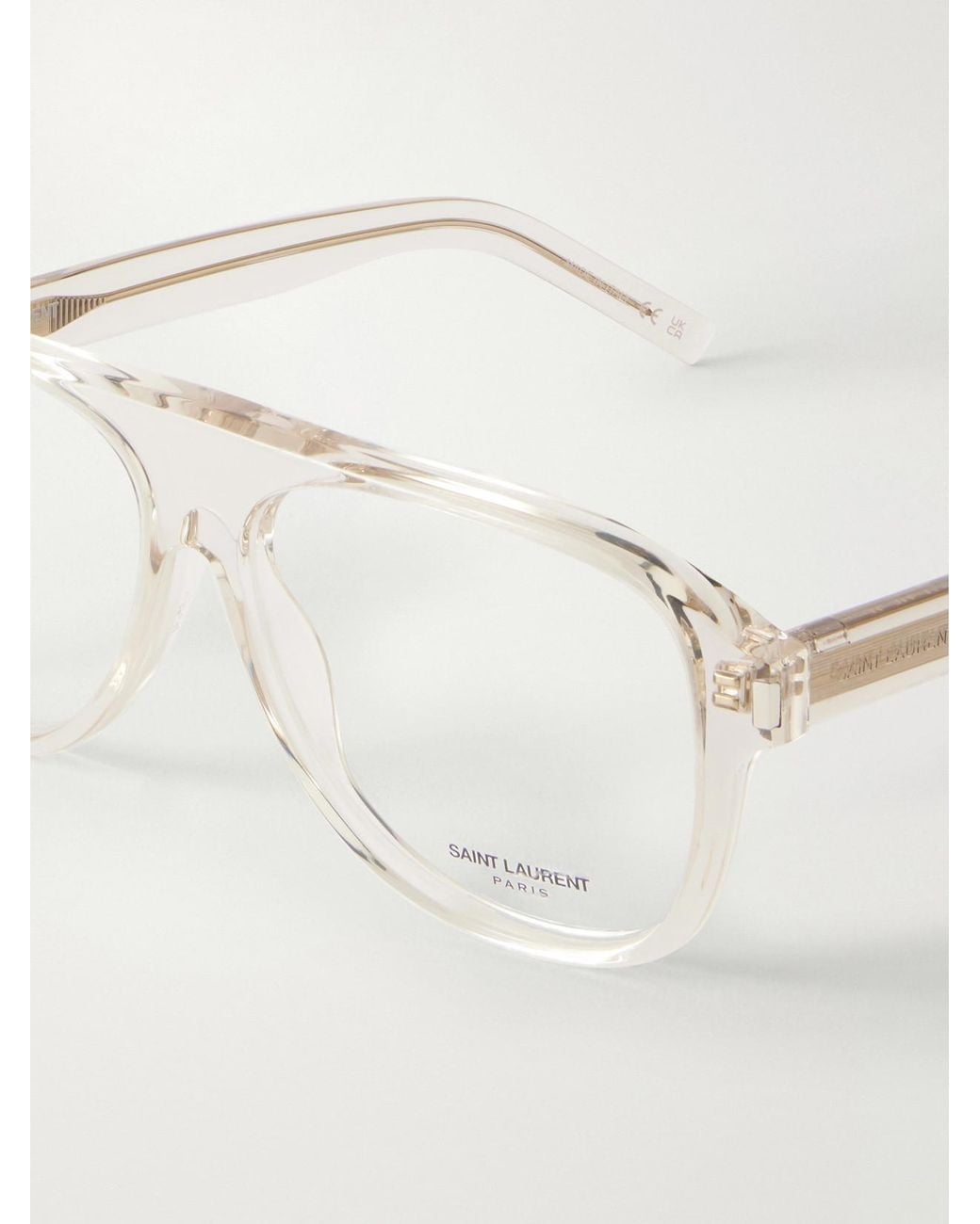 Saint Laurent Natural Sl 970 Opt Aviator-Style Recycled-Acetate Glasses