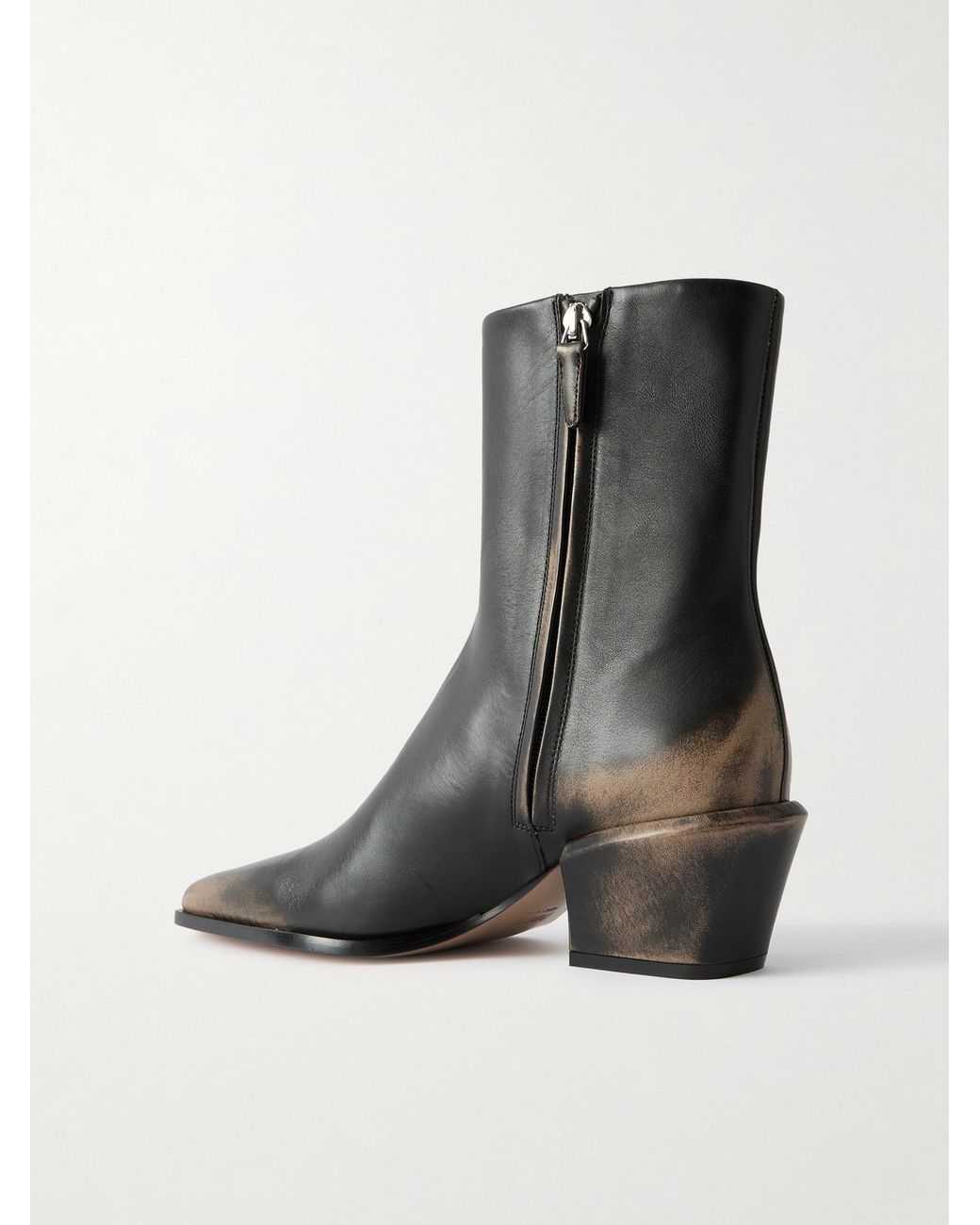 Paris Texas Black Bettina 50 Leather Ankle Boots