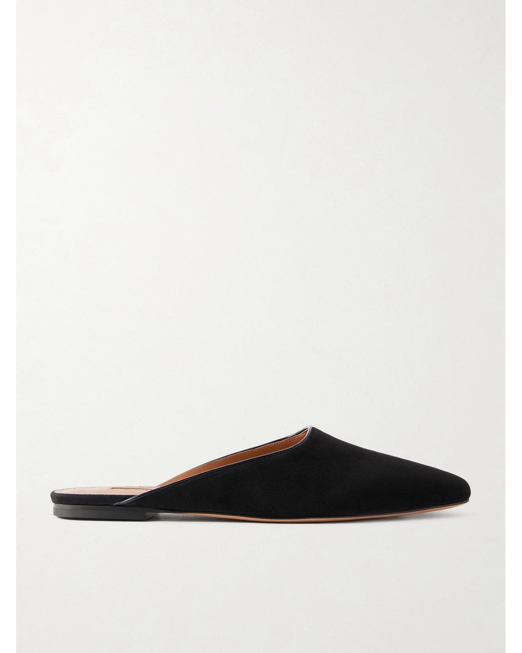 Emme Parsons White Suede Mules