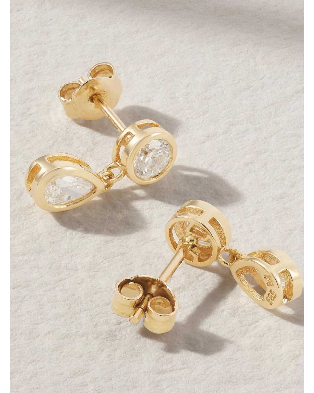 Mateo Natural 14-Karat Diamond Earrings